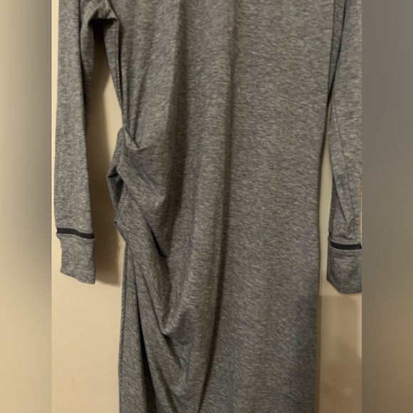 Athleta Industry Turtleneck Dress Size Large Heather Gray NWT - Picture 5 of 12